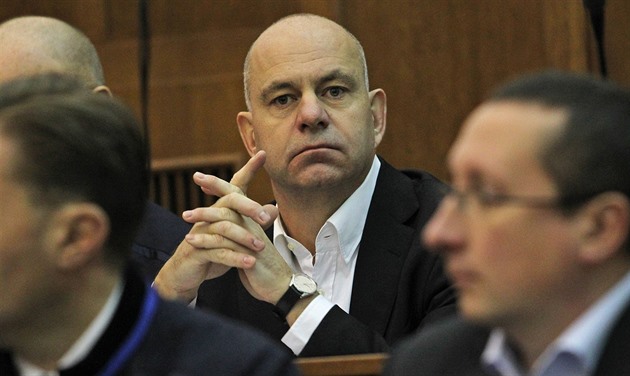 Obžalovaný Martin Dědic v jednací síni Krajského soudu v Ostravě.